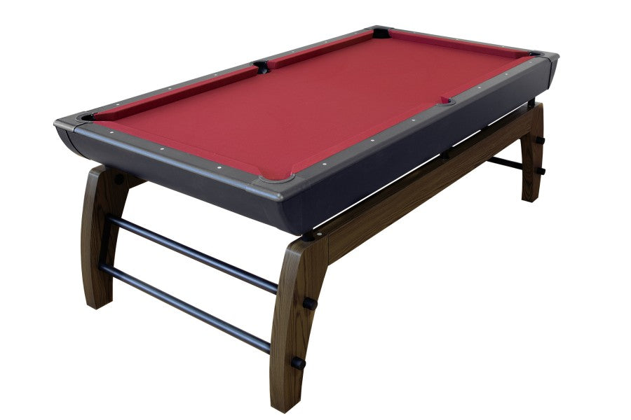 Billardtisch, Pool, Montego, 7 ft. (Fuß), schwarz-silber, mit Abdeckplatte, eiche (55074070)