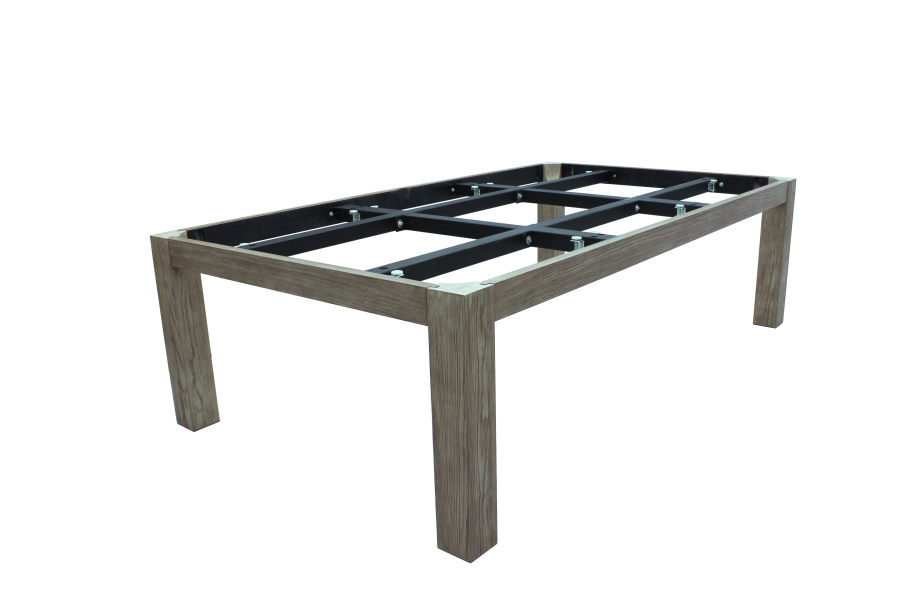 Billardtisch / Esstisch, Pool, Rasson Penelope II, inkl. Abdeckplatte, schwarz-glänzend, 7 ft., Simonis 860 gelbgrün