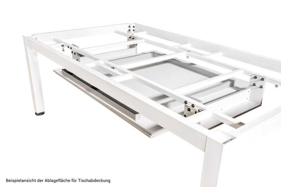 Billardtisch / Esstisch, Pool, Vancouver II, 7 ft. (Fuß), matt-weiß, Clubtuch