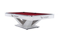 Billardtisch, Pool, Rasson Victory II Plus, weiß, 8 ft., Simonis 760 burgund