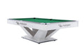 Billardtisch, Pool, Rasson Victory II Plus, weiß, 8 ft., Simonis 760 gelbgrün