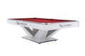 Billardtisch, Pool, Rasson Victory II Plus, weiß, 9 ft., Simonis 860 rot