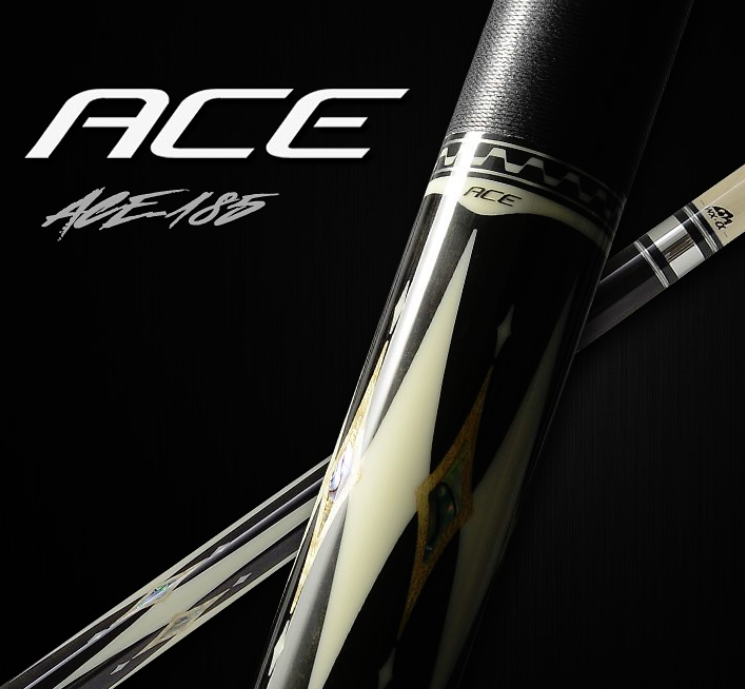 Billardqueue, Pool, Mezz ACE-185, Wavy Joint, Ignite Carbon Oberteil, WJ