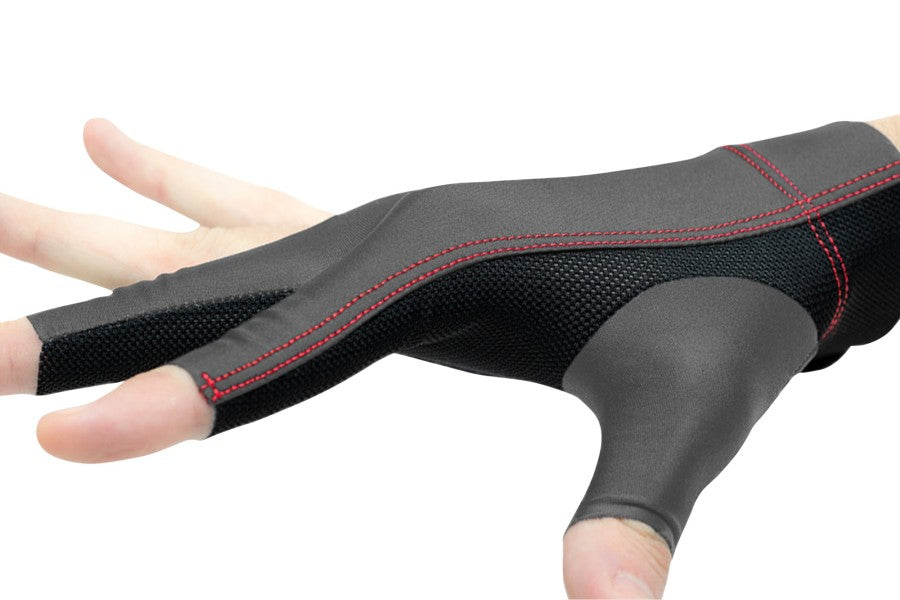 Handschuh, Cuetec Axis, 3-Finger, speed gray, für rechte Hand, M