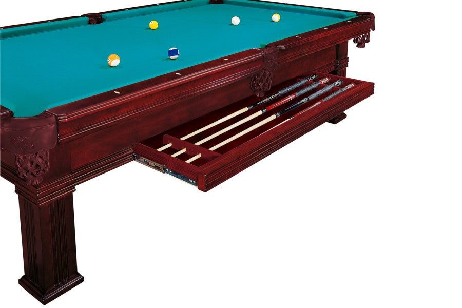 Billardtisch, Pool, Dynamic Bern, mahagoni, 8 ft. (Fuß), Simonis 760 royalblau