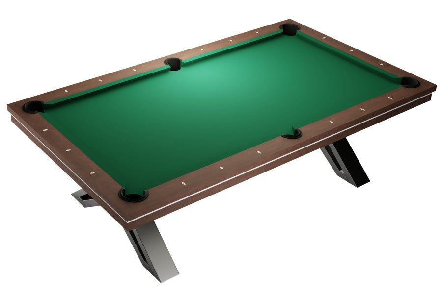 Billardtisch / Esstisch, Pool, Rasson Pierce, 8 ft. (Fuß), walnuss, Simonis 760 puderblau