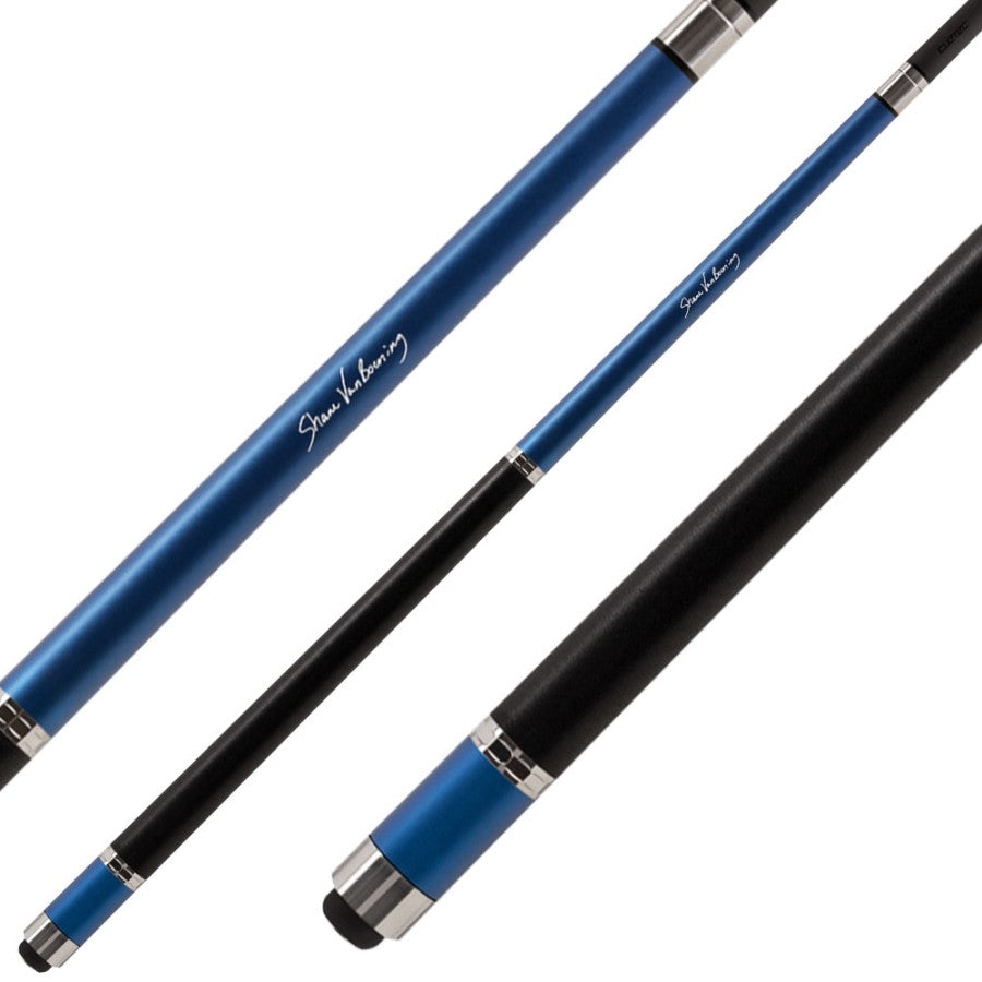 Billardqueue, Pool, Cuetec Cynergy CT-15K Carbon, sapphire-blau, 3/8x14, 12.5mm