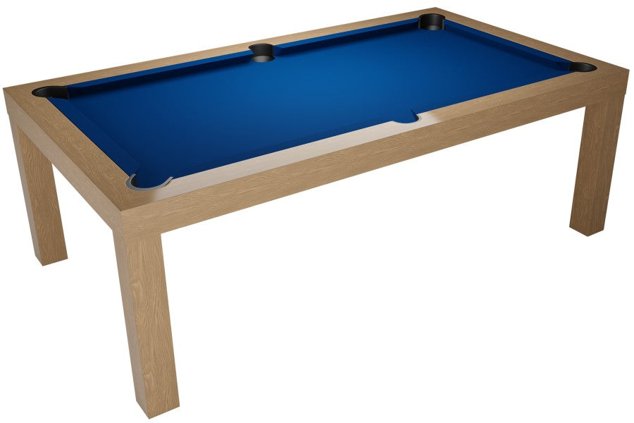 Billardtisch / Esstisch, Pool, Diner, eiche, 7 ft., Clubtuch gelbgrün