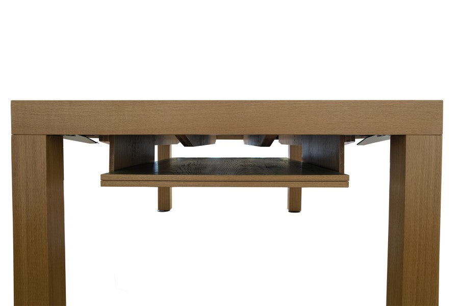 Billardtisch / Esstisch, Pool, Diner, eiche, 7 ft., Clubtuch gelbgrün