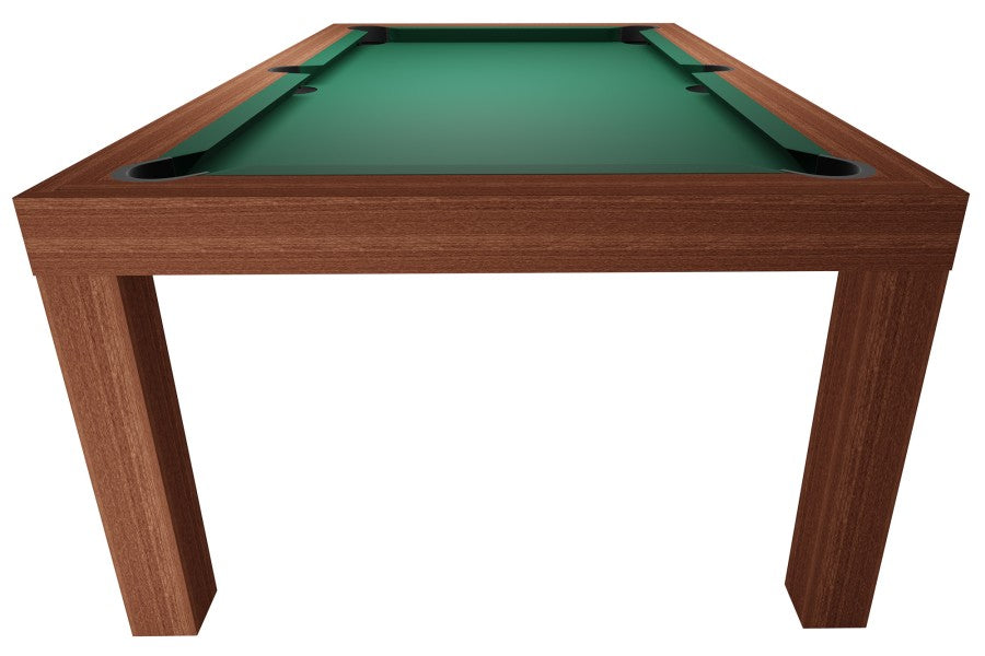 Billardtisch / Esstisch, Pool, Mozart, 7 ft. (Fuß), mahagoni, Clubtuch gelbgrün