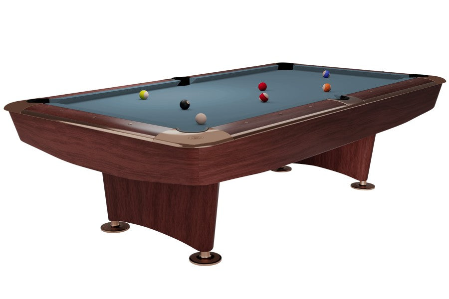 Billardtisch, Pool, Dynamic II, 9 ft. (Fuß), braun, Simonis 760 puderblau