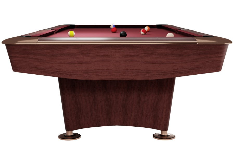 Billardtisch, Pool, Dynamic II, 9 ft. (Fuß), braun, Simonis 760 gelbgrün