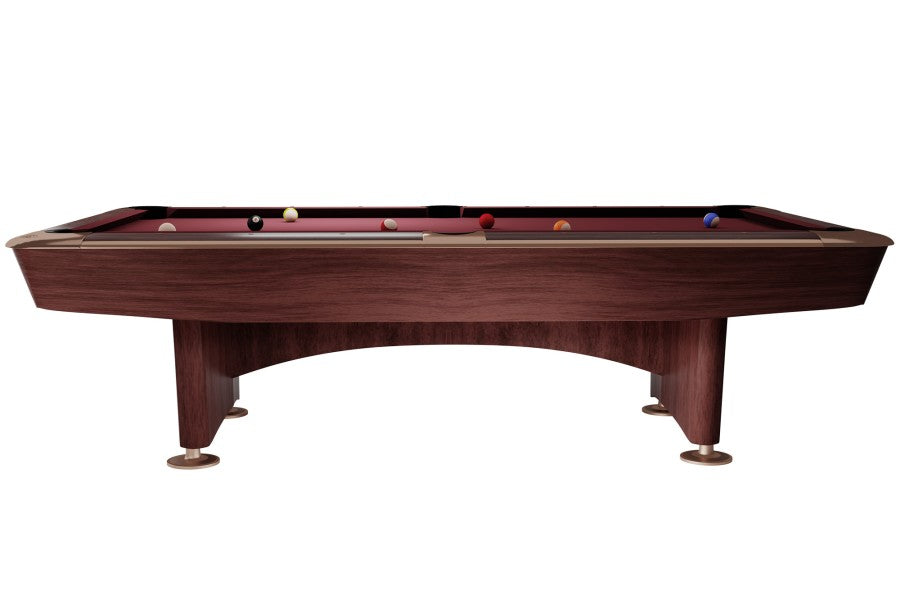 Billardtisch, Pool, Dynamic II, 9 ft. (Fuß), braun, Simonis 860 blaugrün