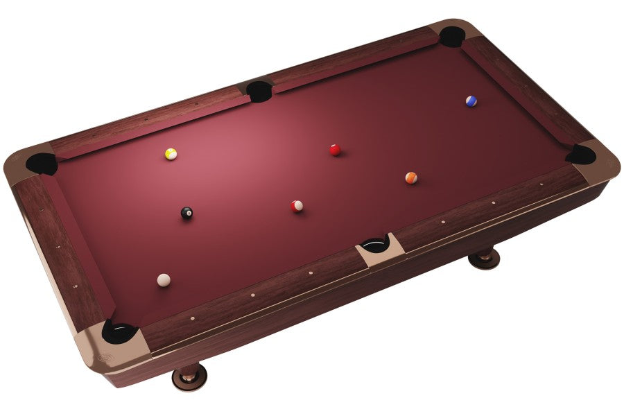 Billardtisch, Pool, Dynamic II, 9 ft. (Fuß), braun, Simonis 860 blaugrün