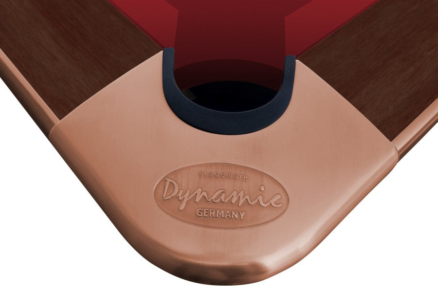 Billardtisch "Dynamic III", 9', braun, Pool, gebraucht, Simonis 760 elektrikblau (electric blue)