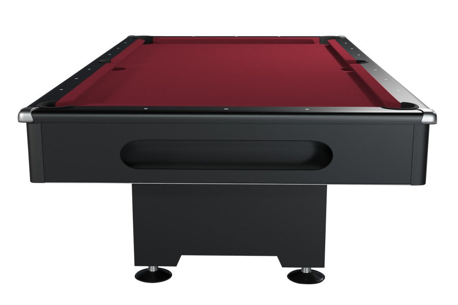 Billardtisch, Pool, Eliminator, 8 ft. (Fuß), schwarz, Clubtuch in 4 Farben wählbar (ohne Aufpreis), Clubtuch elektrikblau (ohne Aufpreis)