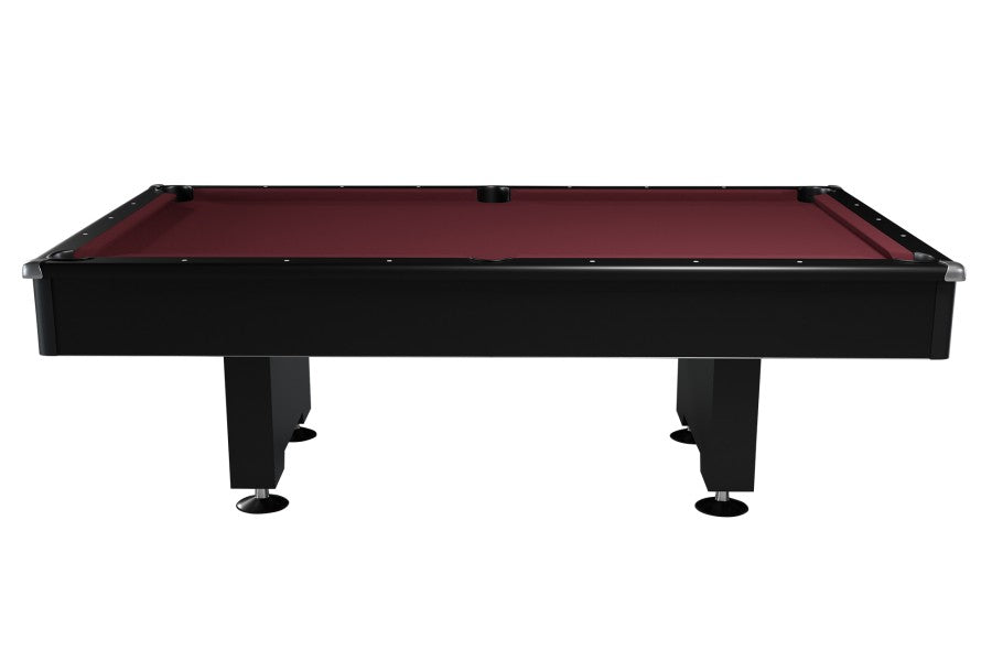 Billardtisch, Pool, Eliminator, 8 ft. (Fuß), schwarz, Clubtuch in 4 Farben wählbar (ohne Aufpreis), Clubtuch elektrikblau (ohne Aufpreis)