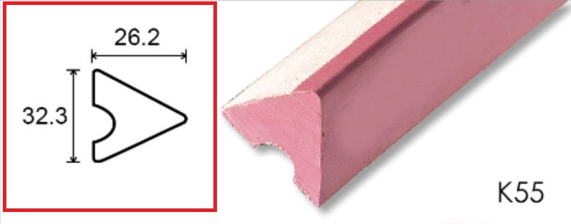 Billard Bandengummi, Pool, Master Pro Rubber, K-55, 48 Zoll, für 9-Fuß-Tische, 6 Stück (Set)