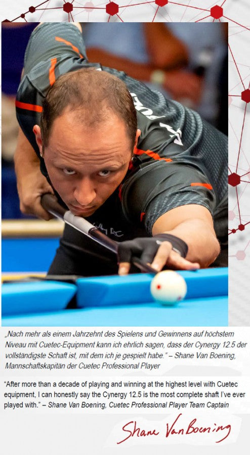 Oberteil, Pool, Cuetec Cynergy CT-15K Carbon, 3/8x14, 20mm joint, 12.5mm