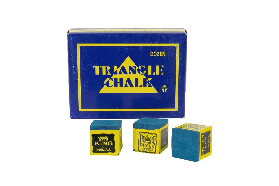 Billard-Kreide, Triangle, blau, 12er Pack