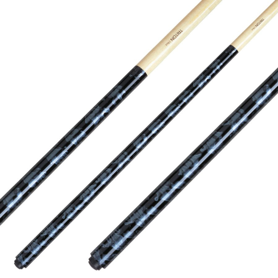 Billardqueue, Pool, Triton TRI-1, grau, einteilig, Klebeleder