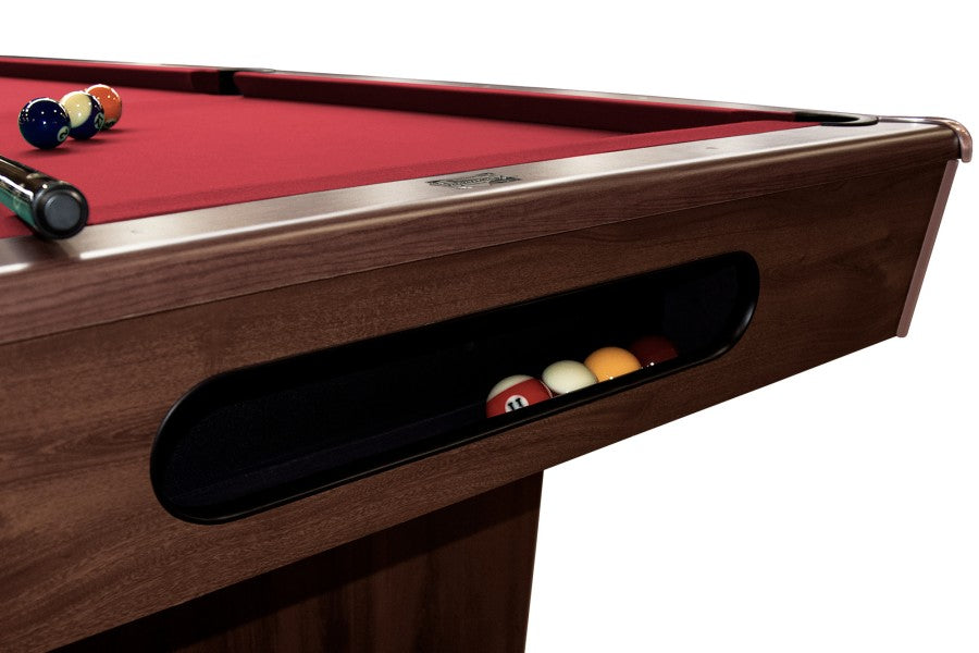 Billardtisch, Pool, Triumph Plus, braun, 7 ft., Simonis 760 elektrikblau