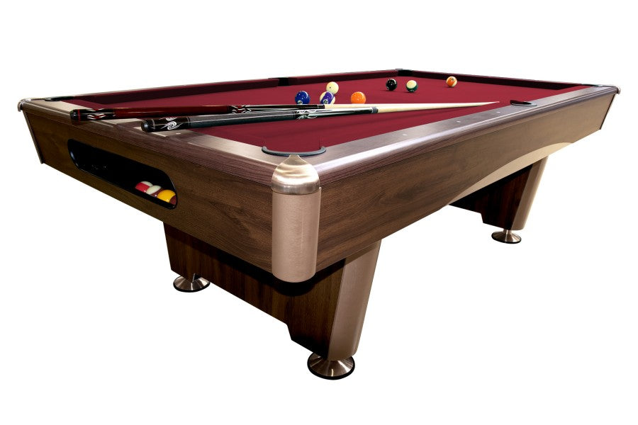 Billardtisch, Pool, Triumph, braun, 7 ft, Clubtuch burgund