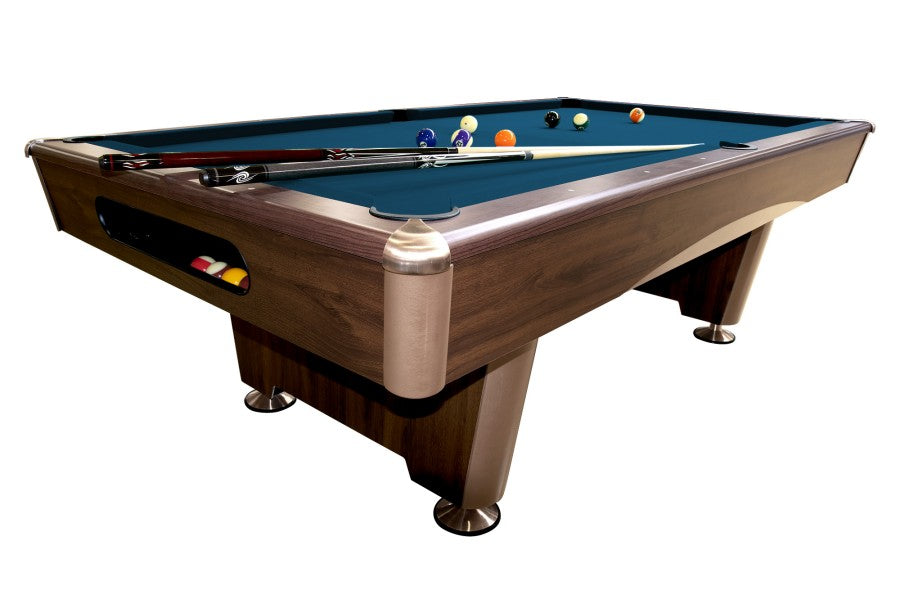 Billardtisch, Pool, Triumph, braun, 7 ft, Simonis 860 royalblau