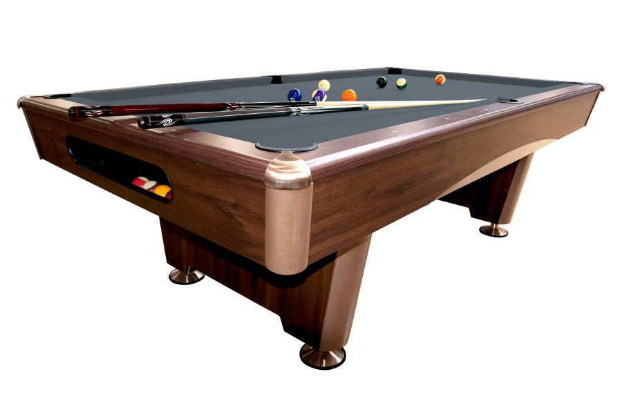 Billardtisch, Pool, Triumph Plus, braun, 7 ft., Simonis 860 shark grey