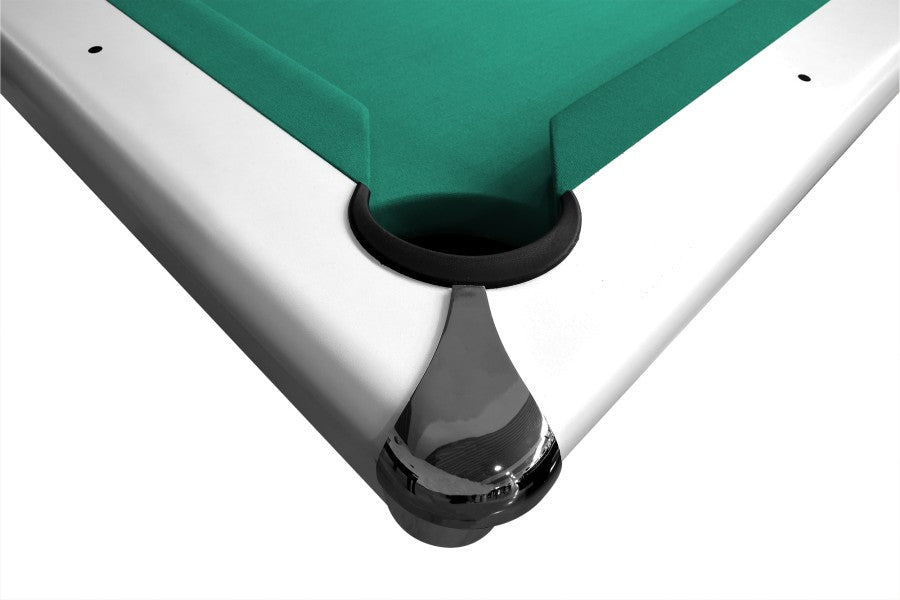 Billardtisch, Pool, Triumph, matt-weiß, 8 ft., Clubtuch burgund
