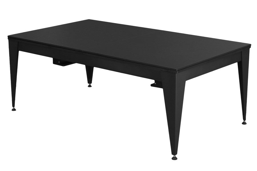 Billardtisch / Esstisch, Pool, Vancouver III, 7 ft. (Fuß), schwarz/schwarz, burgundy Tuch