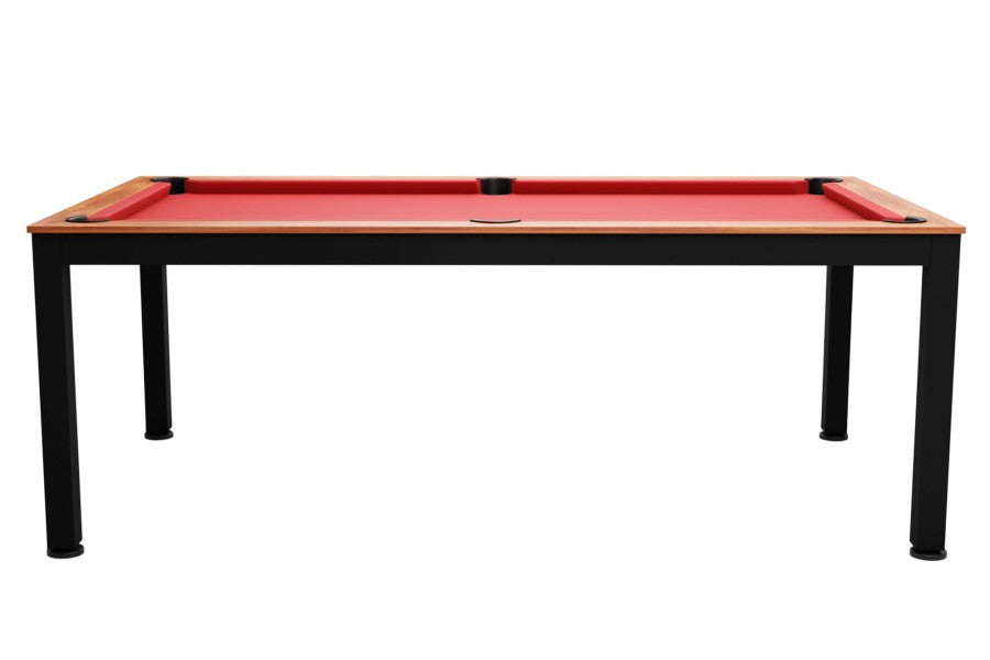 Billardtisch / Esstisch, Pool, Vancouver II, 7 ft. (Fuß), schwarz/braun, Clubtuch