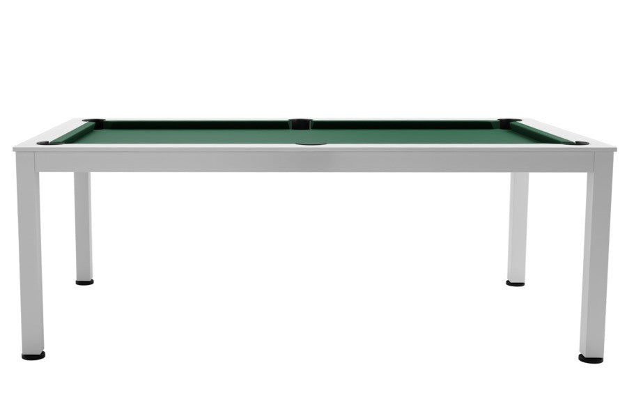 Billardtisch / Esstisch, Pool, Vancouver II, 7 ft. (Fuß), matt-weiß, Clubtuch