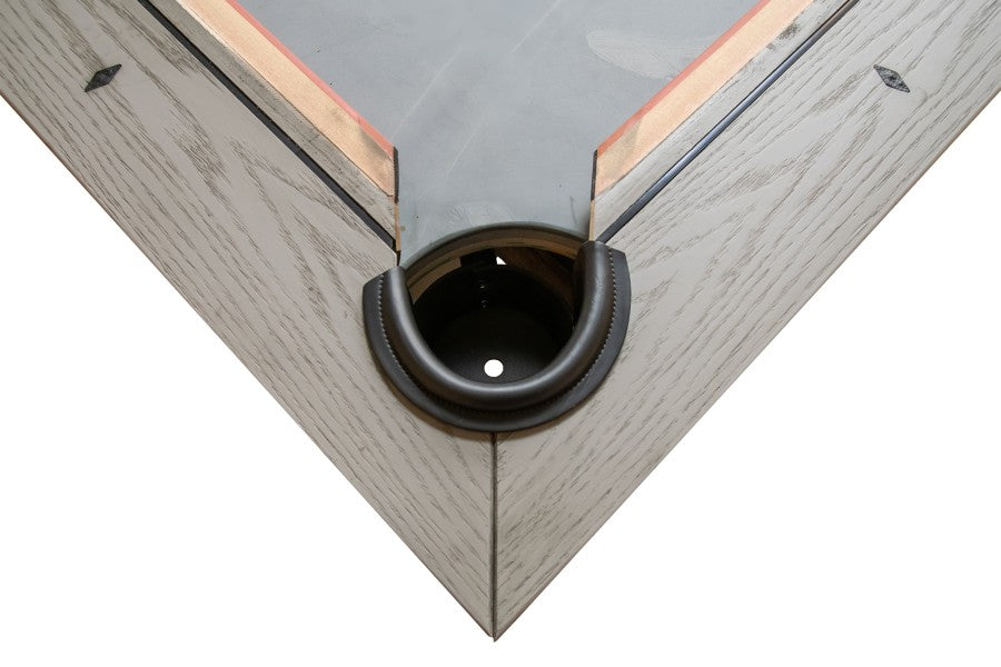 Billardtisch, Pool, X-Con, 8 ft. (Fuß), graue Eiche, Simonis 760 burgund